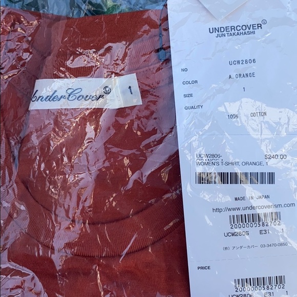 Undercover x David Bowie women's t-shirt orange - Picture 7 of 7